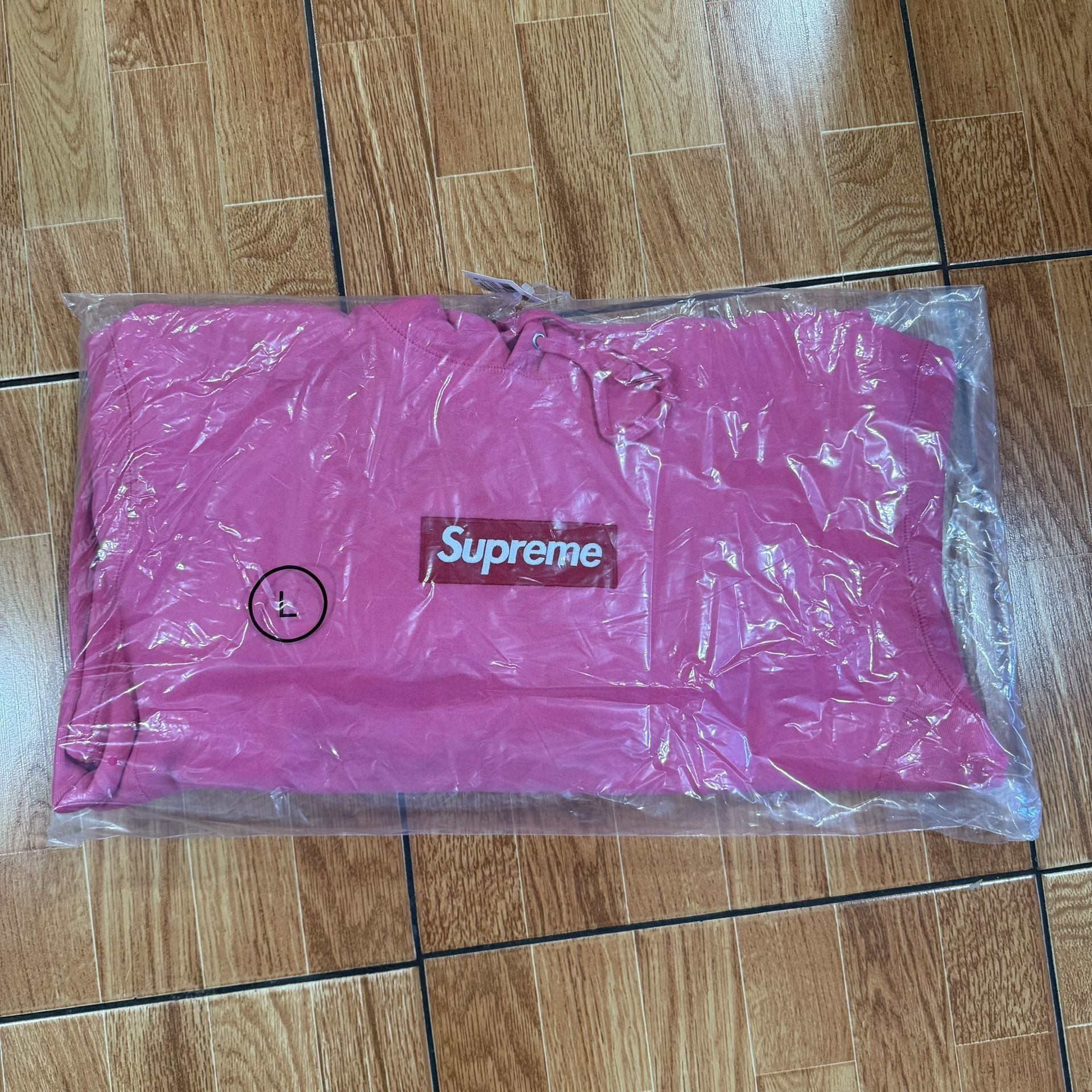 Supreme Box Logo Hooded Sweatshirt Magenta FW25 Large 