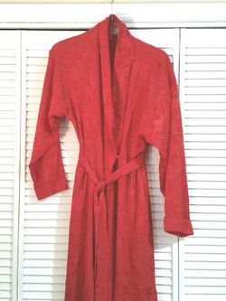 Victoria secret red long robe Sz Med/Large