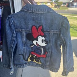 Baby Gap Minnie Mouse Denim Jacket Size 4