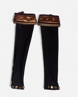Black fingerless arm warmer gloves
