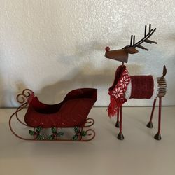 Festive Reindeer&sleigh Set