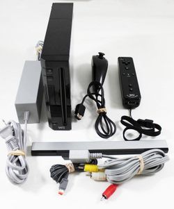Nintendo Wii Black Console Bundle