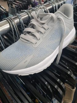 Gray Knit Running Sneaker