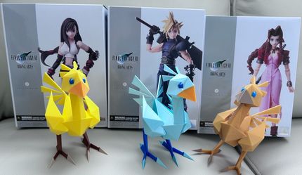 Final Fantasy Chocobo Tifa Aerith Cloud Bring Arts Action Figure RPG Game 7 Re X
