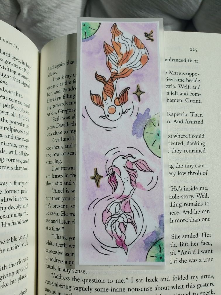 Watercolor Bookmark $2