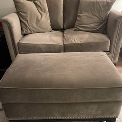 Love seat with ottoman