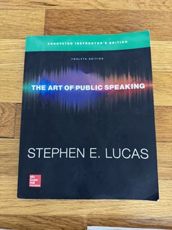 The art of public speaking by Stephen E. Lucas