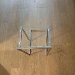 Glass side table