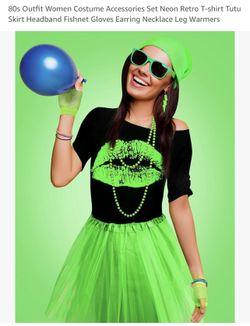 Xl Ladies 80s Halloween Costume