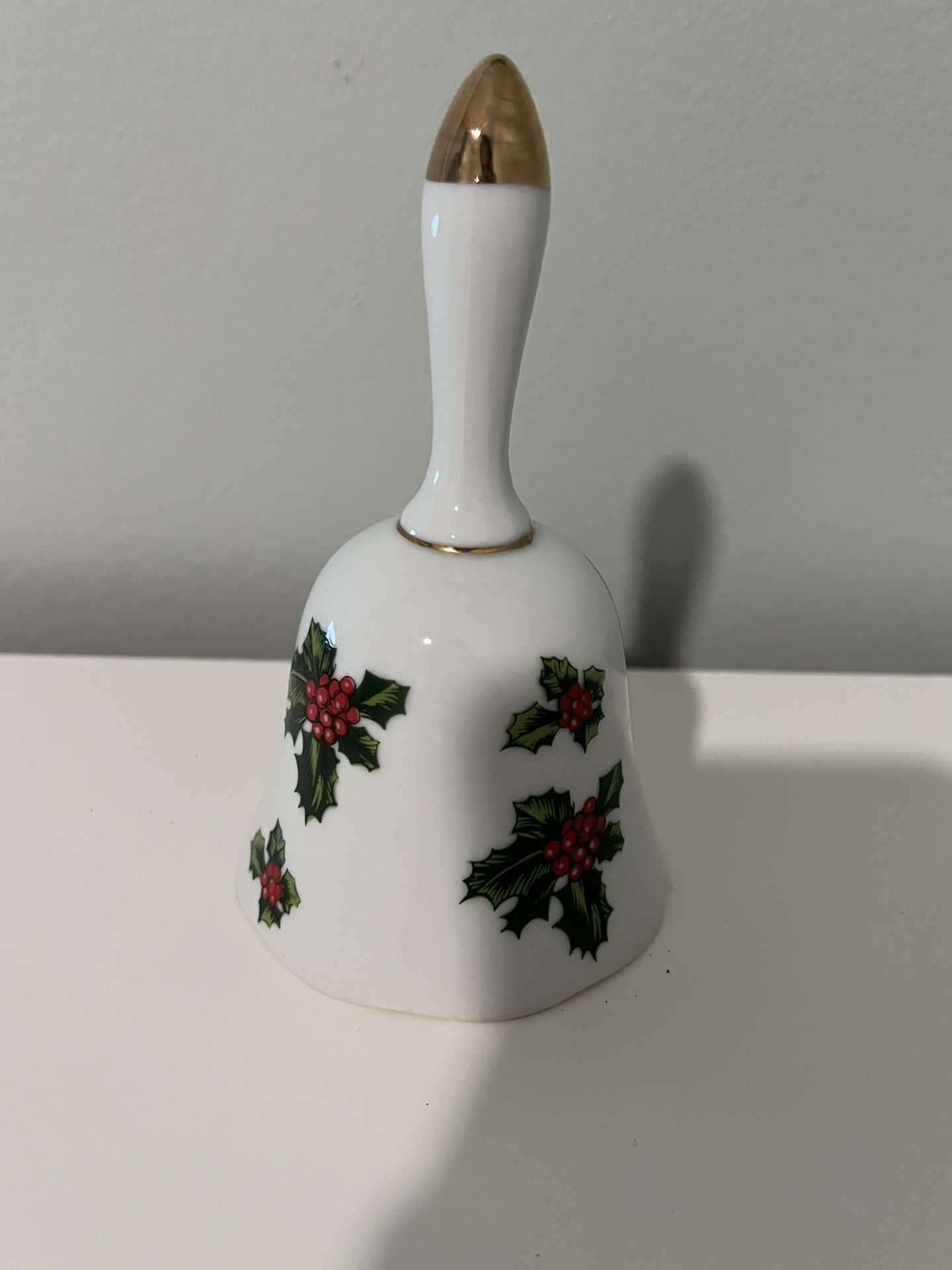 Antique Handpainted Christmas Bell 