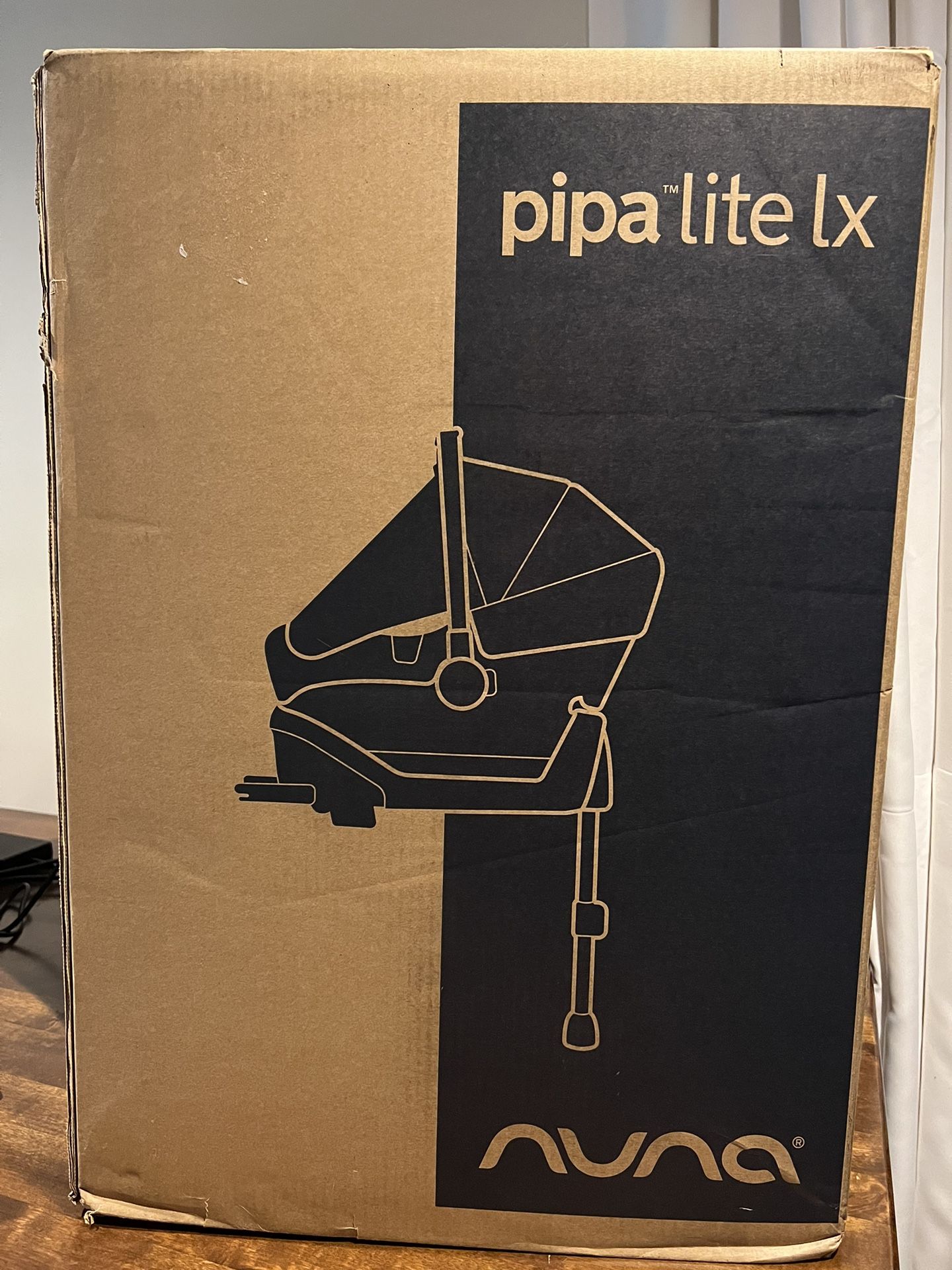 NUNA PIPA LITE RX CAR SEAT BLACK INFANT NEW