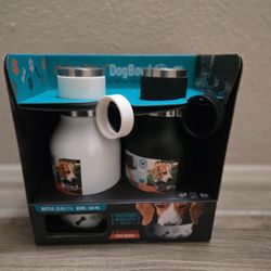 Dog Travel Bottle and Bowl Set