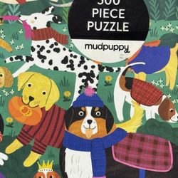 Puzzles-Mudpuppy Doggone Days Jigsaw Puzzle (500 Pieces) Artist Rebecca Jones