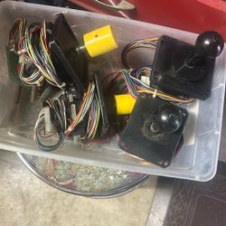 Lot Of Rotary Joysticks Arcade Parts