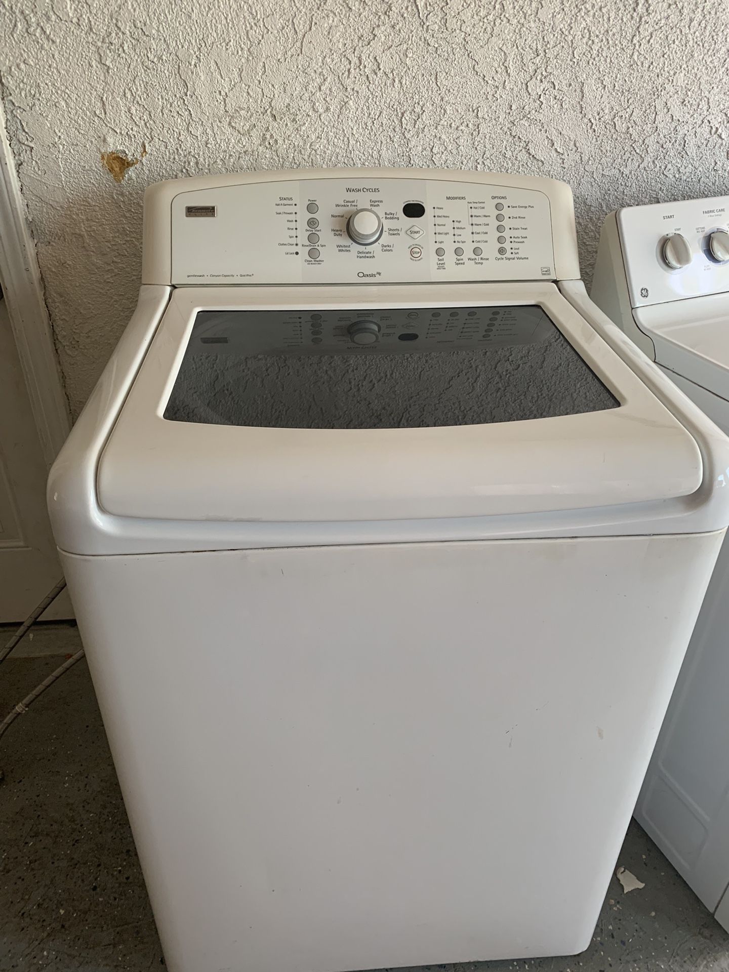 Kenmore Elite Washer Oasis He