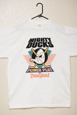 Men’s XL Vintage Mighty Ducks Power Play Disneyland NEW