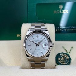 Rolex 126334 Silver Dial 41mm Brand New Full Set 