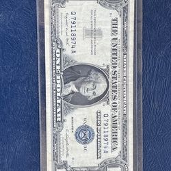 1957-A  $1 ONE DOLLAR SILVER CERTIFICATE BLUE SEAL