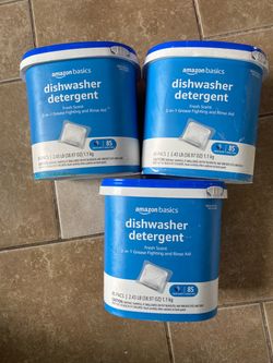 Amazon basics dishwasher detergent 3 boxes of 85 each