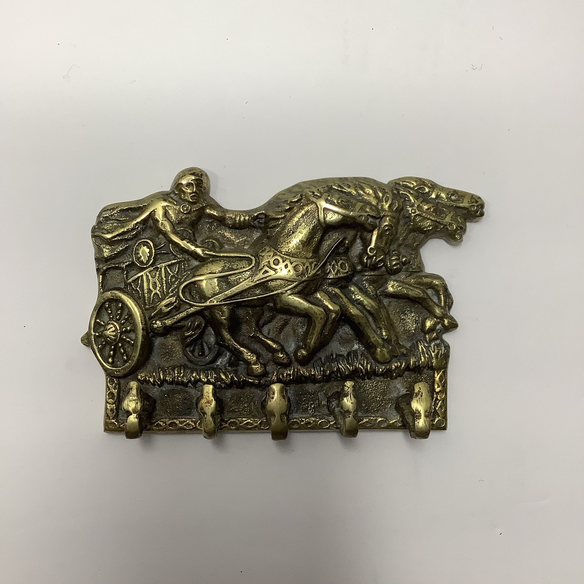 Roman Chariot Key Holder Gold