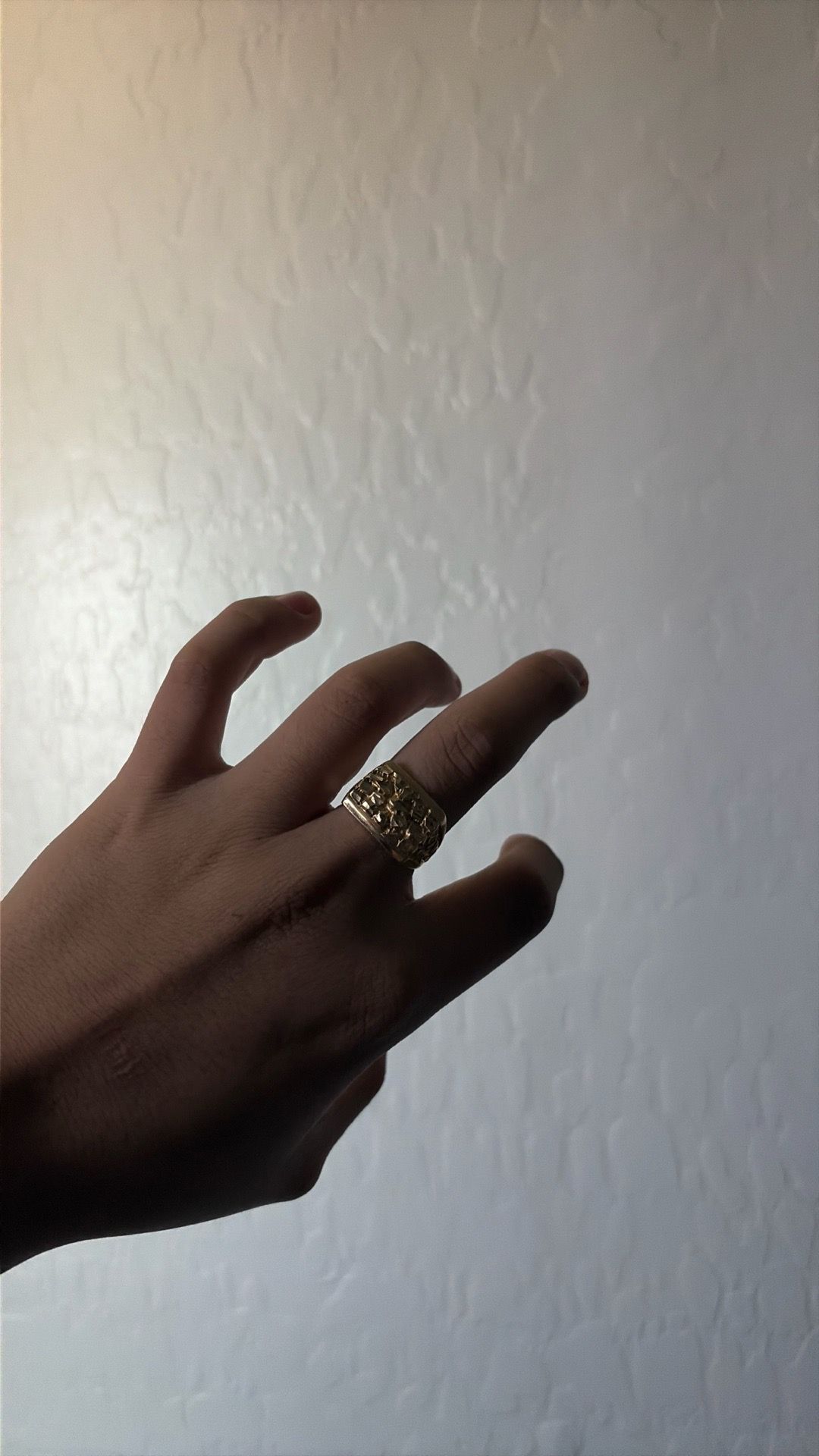14k gold nugget ring
