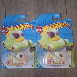 Hotwheels Duck & Roll Glow in The Dark $2 each