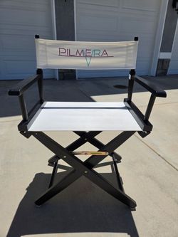 American Trails Extra-Wide Premium 18" Director's Chair - black frame / natural canvas