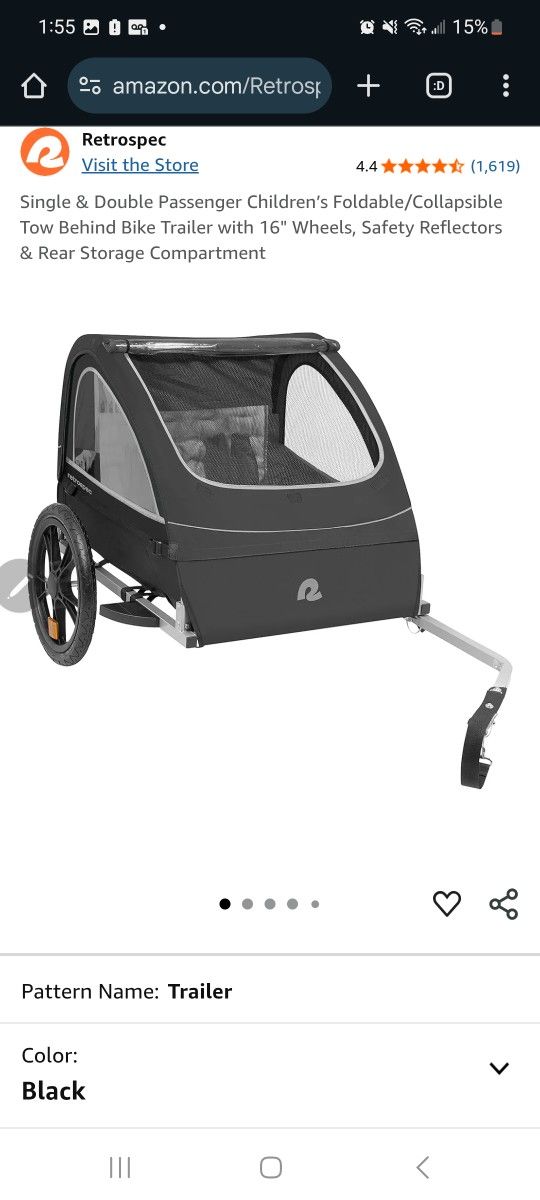 Retrospec Kids Bike Trailer
