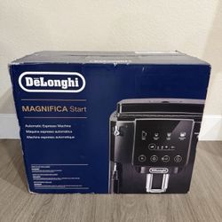 DeLonghi Magnifica Start Automatic Coffee and Espresso Machine with Milk Frother for Hot and Iced Lattes, Coffee and More ECAM22022B