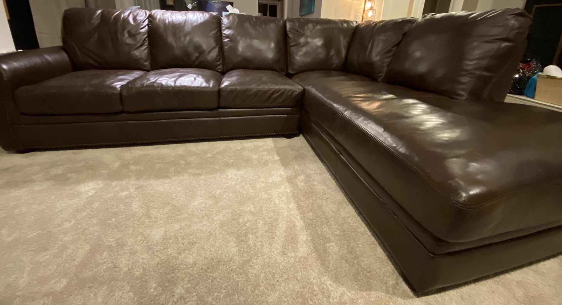 Leather Sectional
