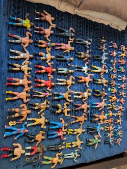 Vintage WWF wrestling figures 80s and 90s 79 total
