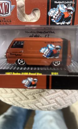 M2 1967 DODGE A100 PANEL VAN LIGHT BROWN COLOR AND MINI LIGHT WHEELS S101 21-78
