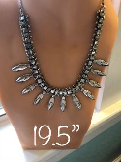 Tibetan silver necklace 19.5”