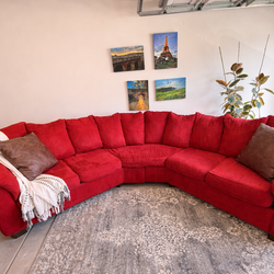 Red Sectional Couch