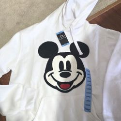 MICKEY MOUSE HOODIE LARGE NEW