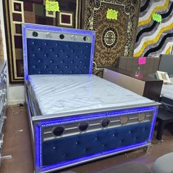 💙 LED LIGHTS 🔊 BLUETOOTH SPEAKERS 
BEDROOM SET 
AVAILABLE IN 
BED COLORS
💙 BLUE 
🖤 BLACK 
🩶 GRAY 