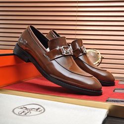 Hermes Men’s Leather Shoes With Box 2026 New 