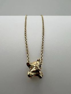 14k Gold Rattlesnake Vertebrae