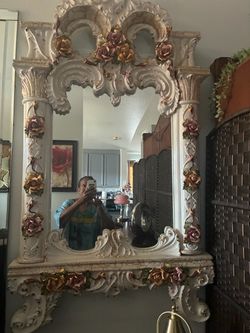 Capodimonte wall mirror