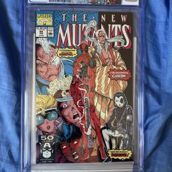 New Mutants #98 CGC 9.6- (Marvel 1991) - 1st Deadpool - Liefeld - custom label