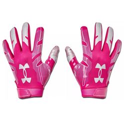 Brand New Under Armour Pink White Football Gloves
Breast Cancer Awareness Month
Men Sizes Medium, Large, XL, 2XL