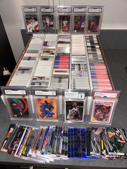 Basketball card collection includes everything in photos 1990s-current