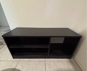 Black Wood TV Stand