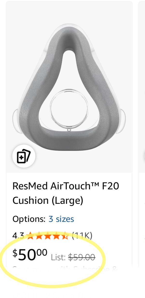 ResMed AirTouchâ„¢ F20 Cushion (Large)