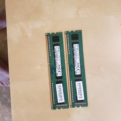 COMPUTER MEMORY 8GB PC3 2X4 DDR 