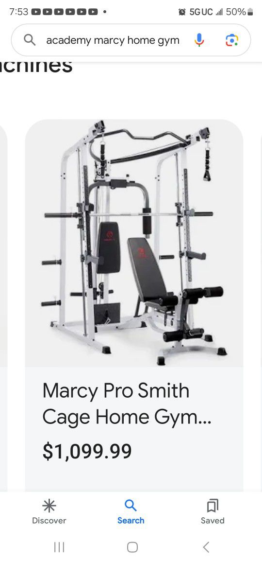 Marcy Pro Smith Cage Home Gym, 250 LBS. Steel Weights