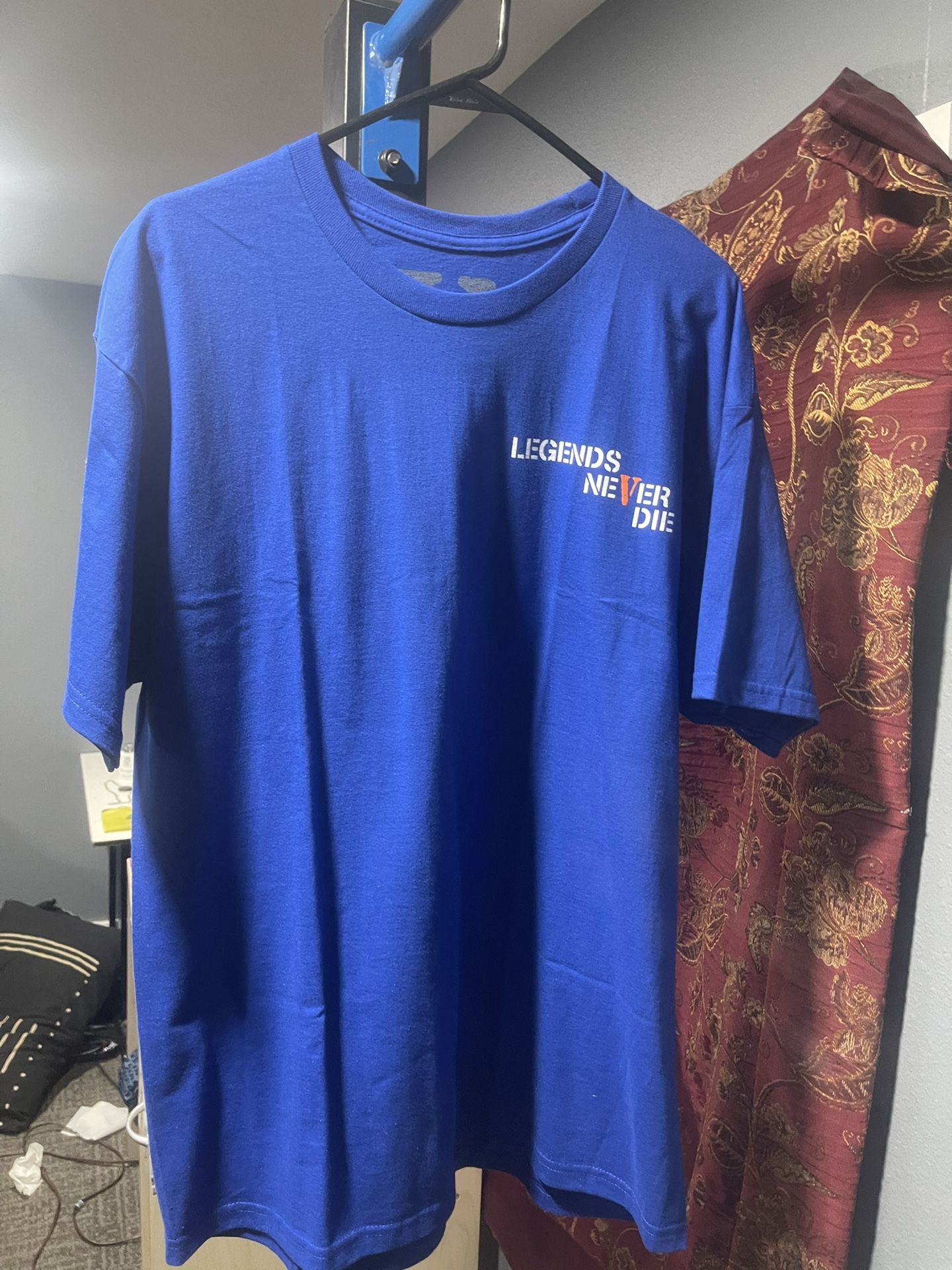 VLONE Juice Wrld Legends Never Die 999 T-Shirt Extra Large Blue Orange Vlone Tee NEW