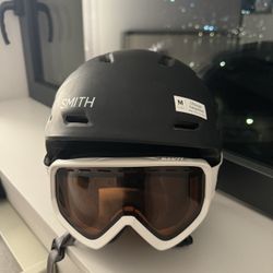 Ski Helmet and Goggles