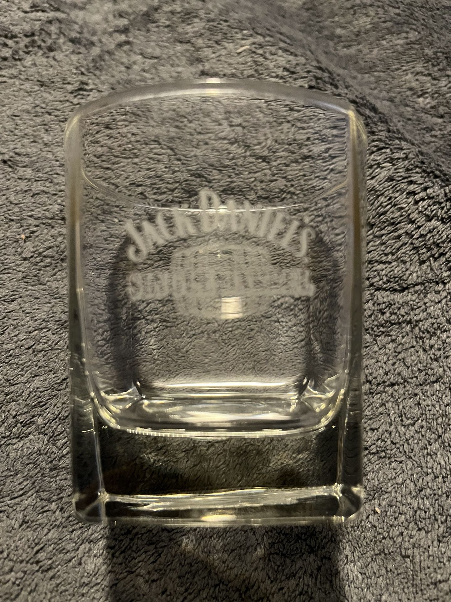 JACK DANIELS SINGLE BARREL SELECT WHISKEY SQUARE WEIGHTED BOTTOM GLASS