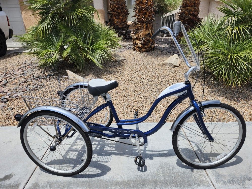 SCHWINN TOWN & COUNTRY 3 SPEED ALUMINUM TRIKE- 26 INCH
